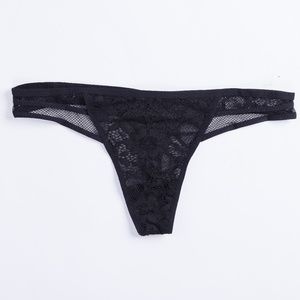 Eloise: Black Lace Panty/Thong
